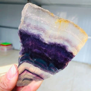 152g Natural colorful rainbow fluorite sections Mineral specimens Ornament K119 - Foto 1 di 14