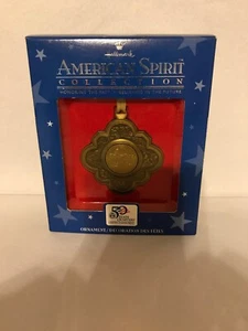 NEW Hallmark US American Spirit “Massachusetts” Yr. 2000 State Quarter Ornament - Picture 1 of 2