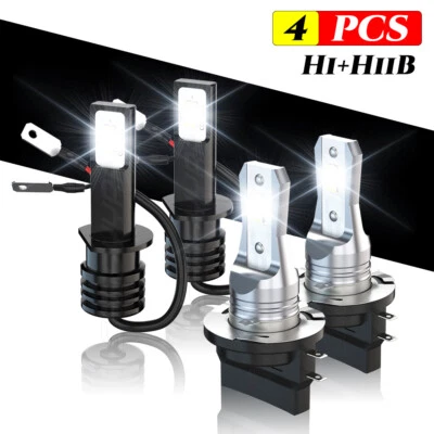 Combo de 4 piezas faros LED bombillas de haz alto/bajo para Hyundai Elantra 2007 2008 2009 2010 Foto 1 de 4