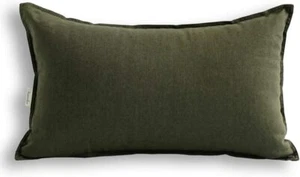 Cotton Linen Square Decorative Throw Pillow 20" x 12" (Pack of 1) Olive Green - Picture 1 of 3