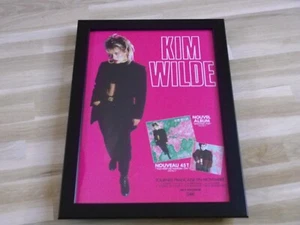 KIM WILDE - ANOTHER STEP - PUB ORIGINALE ENCADREE !! ORIG ADVERT FRAMED - Imagen 1 de 3