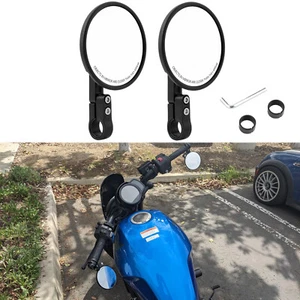 Motorcycle 7/8" Bar End Rearview Mirror For Honda Rebel CMX 1100 500 300 250 125 - Picture 1 of 18