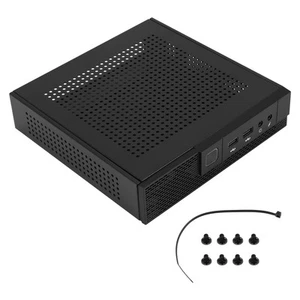 ITX Computergehäuse TX02 Desktop Case Industrial Control HTPC Gehäuse V8J91712 - Bild 1 von 7