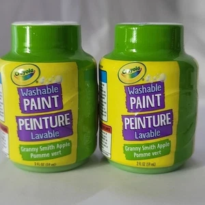 2 bottles of Crayola Washable Paint Peinture Lavabe 2 oz - Picture 1 of 7