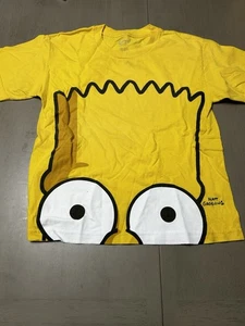Vibrant Yellow Bart Simpson tv show Short Sleeve Tee with Bold Cartoon Graphic - Picture 1 of 3