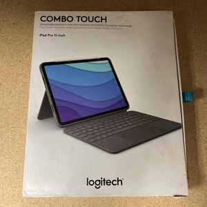 Logitech Combo iPad Pro 11" Etui na klawiaturę Odłączane podświetlane - Oxford Gray - Zdjęcie 1 z 6