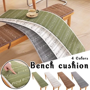 Chenille Sponge Long Bench Cushion Non-Slip Wooden Shoe Bench Sofa Seat Pad - Picture 1 of 15