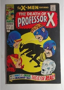X-MEN #42 MARCH 1968 MARVEL COMICS DEATH OF PROFESSOR X ORIGIN STORY F/VF 7.0 - Picture 1 of 8