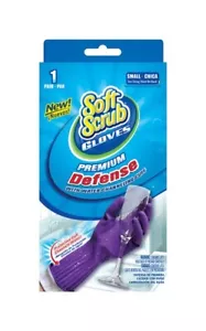 Soft Scrub 12811-16 Purple Heavy Duty Rubber X-Long Cuff Cleaning Gloves Small - Picture 1 of 1