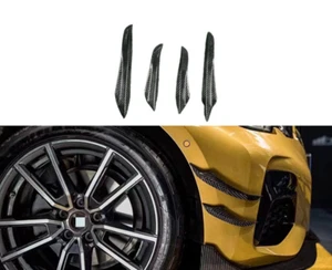 Real Carbon Fiber TAKD Front Bumper Wind Knife Fin For BMW 3 Series 2021-2024 - Picture 1 of 6