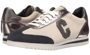 Neu Coach IAN Sneaker Wildlederbesatz Nylon A01834 Mirror Metallic Midnight Navy - Bild 1 von 4