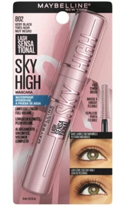 Maybelline Sky Mascara Alto Impermeabile Molto Nero 802 Ciglia Sensazionale TIKTOK - Foto 1 di 5