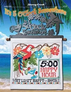 It's 5 O'Clock Somewhere LFT262 by Stoney Creek cross stitch pattern - Picture 1 of 1