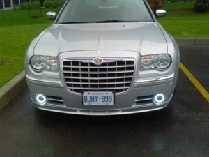 Faros antiniebla Halo LED blancos ojo de ángel para Chrysler 300C/Limited SRT-8 08 2005-2010 - Imagen 1 de 9
