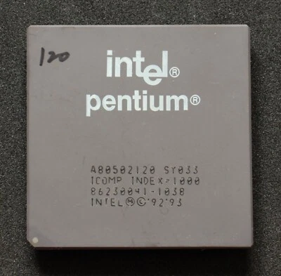 Socket 7 CPU - Intel Pentium - 120MHz - SY033 - TESTED - Image 1 of 2