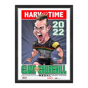 Dylan Edwards 2022 Churchill Medallist Harv Time Print Framed - Foto 1 di 1