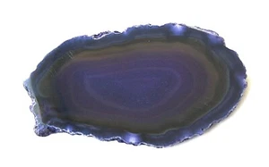 Agate Slice Blue Double Sided Polished Agate Slice Size 87 x 48mm - Picture 1 of 4