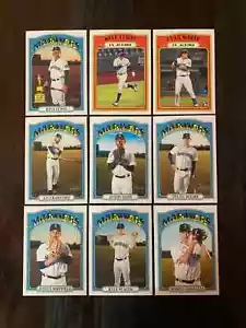 2021 Topps Heritage SEATTLE MARINERS Base Team Set of (9) Seager Crawford - Picture 1 of 1