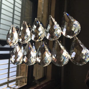 10Pc Chandelier Glass Crystal Suncatcher Lamp Prisms Hanging Drop DIY Pendant - Picture 1 of 11