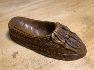 "Vintage Estate Syroco Mokassin Schuh Rohrauflage 5 3/8"" x 2 1/4"" x 1 3/8" - Bild 1 von 7