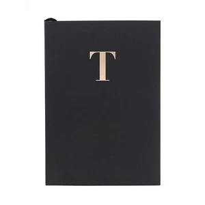A5 Notebooks Planner Premium SoftTouch Lined 160 page Monogram Letter - Picture 1 of 58