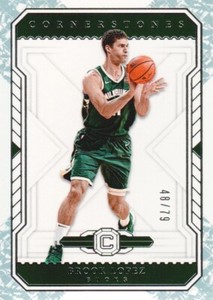 2018-19 Panini Cornerstones Basketball Crystal #14 Brook Lopez /79