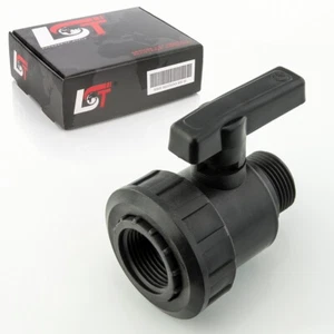 PE-Ventil Absperrhahn Kugelhahn Verschraubung Bewässerung Rohr Leitung 1"x1" - Bild 1 von 12