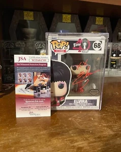 ELVIRA CASSANDRA PETERSON SIGNED FUNKO POP #68 JSA COA HORROR FAST SHIPPING - Picture 1 of 7
