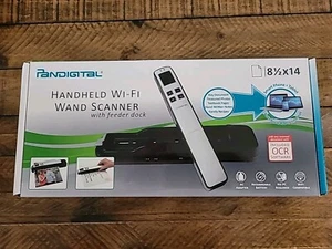 Pandigital Handheld Wi-Fi Wand Scanner S8X1103RD Red with Feeder Dock - Picture 1 of 3