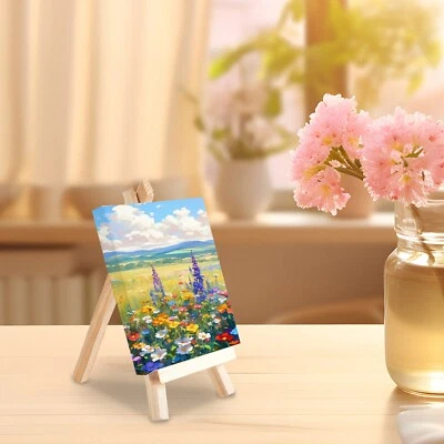12PCS 10X10Cm Mini Canvas Art Boards & Easels & Brushes Sets Canvases Boards
