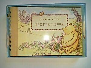 Classic Winnie the Pooh Brag Book Snapshot Photo Picture Album Box Disney 20 90s