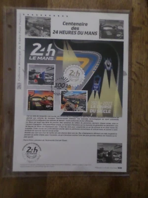 France 2023 Board Document FDC 1° Day Stamps 24 H Du Mans, Racing Automobile - Image 1 of 2