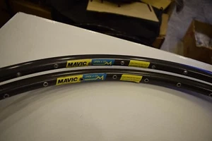 Mavic OPEN 4 CD Rim Set 700c 28'' 32 hole road clincher dark brown 1980s NOS - Picture 1 of 12