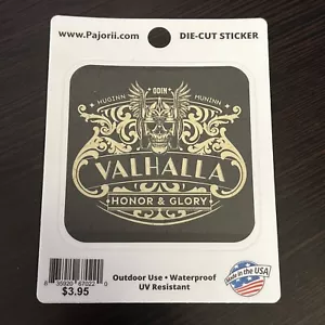Wikinger Walhalla Aufkleber - traditionelle Walhalla Walküre Odin Aufkleber - 3x3" - Bild 1 von 1