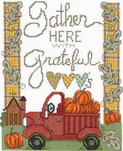 Gather With Grateful Hearts Counted Cross Stitch Pattern By Diane Arthurs - Picture 1 of 2