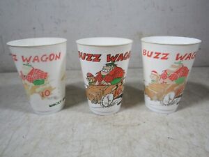 Vintage 1976 7-11 Plastic Cup Wacky Races Buzz Wagon 3