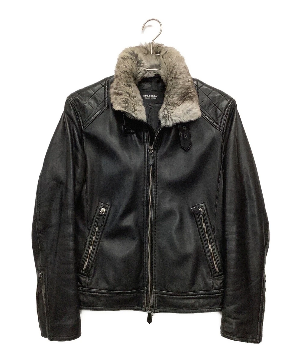 Burberry Leather Outer Shell Black Coats, Jackets & Vests for Men