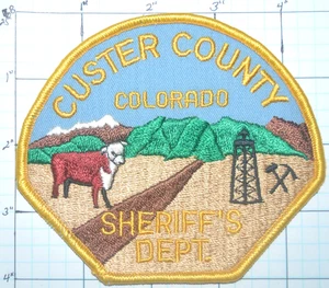 COLORADO, CUSTER COUNTY SHERIFF'S DEPT POLICE DEPT PATCH - Picture 1 of 1