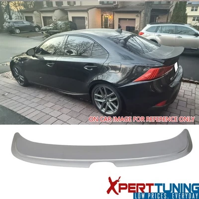 Fits 14-20 Lexus IS250 IS300 Painted #1J4 Platinum Silver Metallic Trunk Spoiler Foto 1 de 4