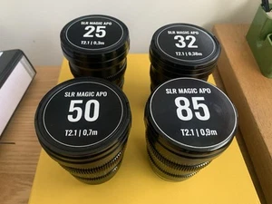 SLR Magic Microprime APO 25, 32, 50, 85mm T2,1 Canon EF / Cine lens Full Frame - Photo 1/10