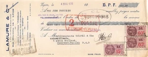 1938 LAMURE & CIE A LYON - M.GLADEL A CLERMONT FERRAND - Picture 1 of 1
