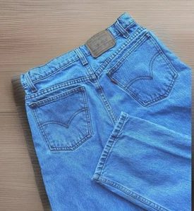 Vtg Levis Jeans 550 Relaxed Fit Student 29x28 (27x27.5)Orange Tab Light Wash 90s - Picture 1 of 16
