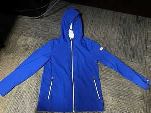 Hunter Boys Girls Blue Hoodie Windbreaker Lightweight Jacket Size Medium Target - Picture 1 of 6
