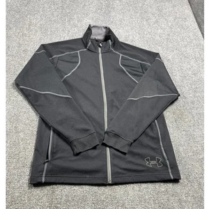 Under Armour Men's Black Activewear Long Sleeve Mock Neck Full Zip Jacket Size M - Picture 1 of 16