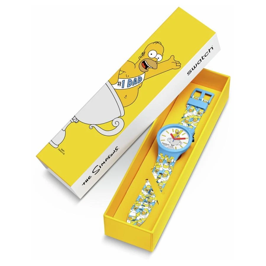 SWATCH BEST. DAD. EVER. SB05Z100 / Unisex Watch Expedited