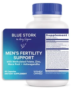 Blue Stork Fertility Supplements for Men - Supports Conception for Him - Male... - Picture 1 of 8