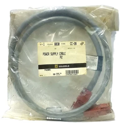 Cable de fuente de alimentación PLC Square D 8030-CC-20 SYMAX P2 Foto 1 de 3