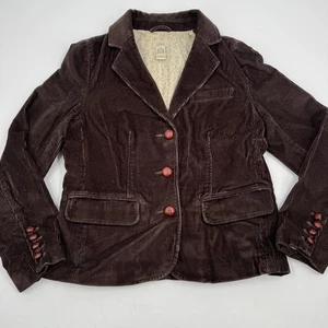 L.L.Bean brauner Cord Blazer Jacke Damen Größe 12 Karriere Büro - Bild 1 von 11