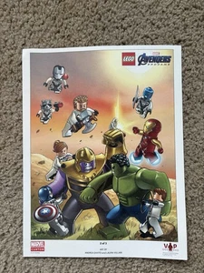 Rare LEGO VIP Exclusive Avengers Endgame Poster #2/3 (2019) – Marvel Collectible - Picture 1 of 1