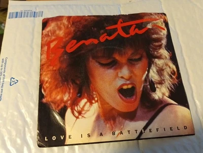 Lot Of 2 PAT BENATAR - Hit Me With Your Best Shot  "Battlefield" 45 Electr Clean - Image 1 of 4
